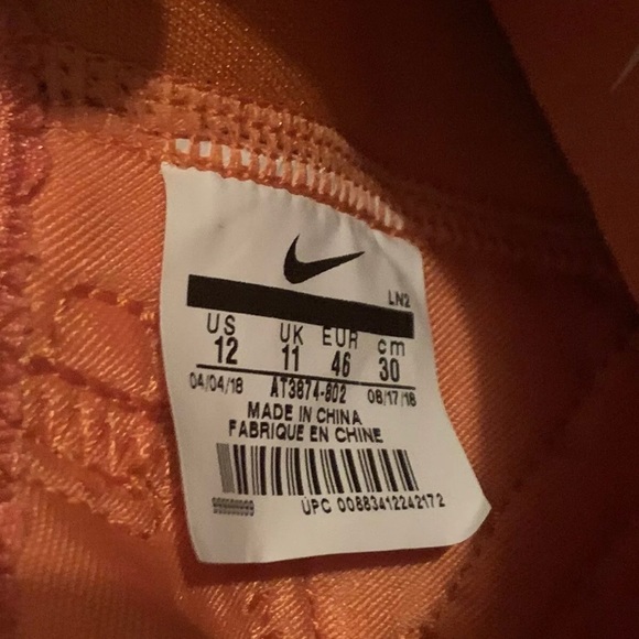 Nike Kobe AD Exodus TB Orange Mens Size 12 - Picture 6 of 6